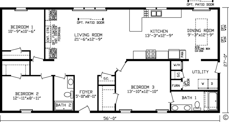 Fairmont Homes D & J Mobile Homes LLP Floor Plans