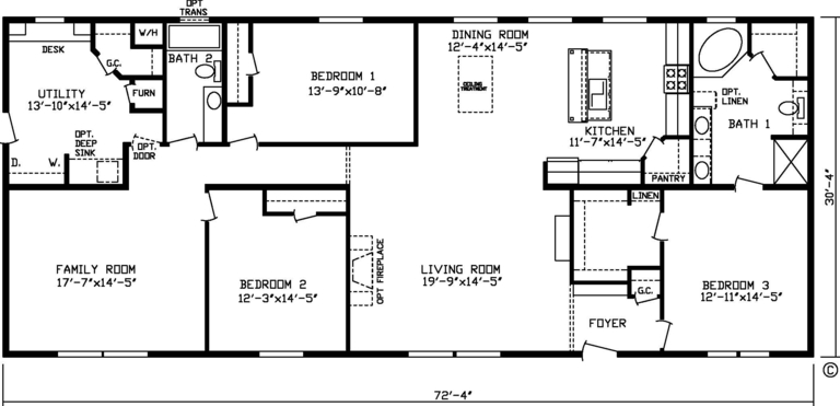 The Danbury XL 184024 Manufactured Home from Friendship Homes, a Cavco ...