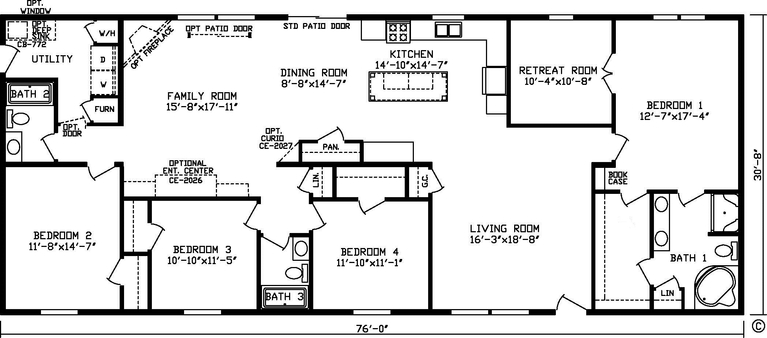 Westminster 92526K Modular Home from Fairmont Homes, a Cavco Company