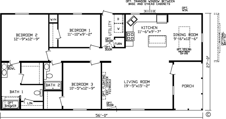 The La Monte 24001 Manufactured Home from Fairmont Homes, a Cavco Company