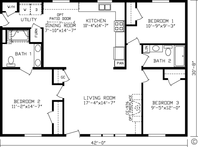 Oxford 92581K Modular Home from Fairmont Homes, a Cavco Company